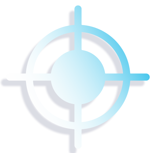 accuracy symbol represented with cut paper