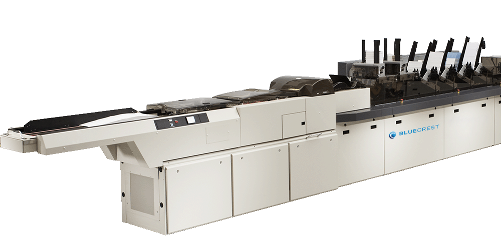 BlueCrest Mailstream Evolution mail inserting machine paper feed